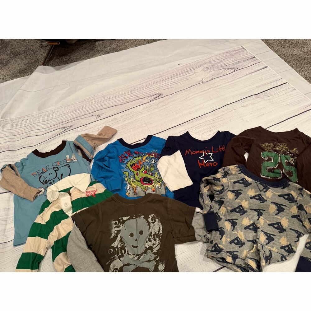 Lot of 7 Long Sleeve Shirts Size 18 months